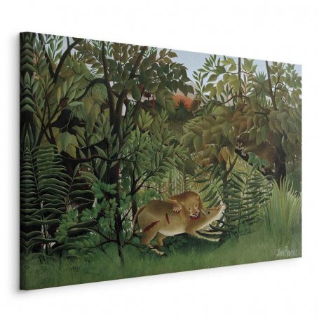 Taulu - Henri Rousseau – Le Lion ayant faim se jette sur lAntilope