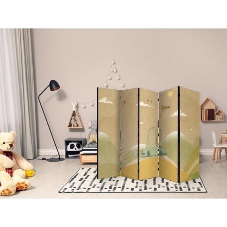 Sermi - Dreamy Traveler - Giraffe Driving a Car on a Beautiful Sunny Day