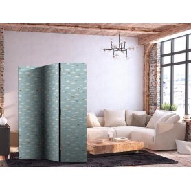 Sermi - Illustration - Yellow-Blue Airplanes Against a Blue Sky