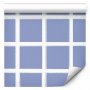 Tapetti - Lines and Symmetry - Expressive White Grid on a Blue Background