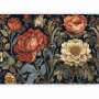 Fototapetti - Tapestry Large Flowers Retro Floral Motif in Kilim Style