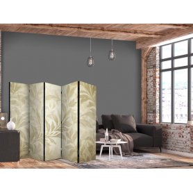 Sermi - Botanical Motif with Leaves and Vines in Sandy Colors