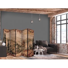 Sermi - Landscape with Cypresses - Old Tapestry with Mediterranean Vegetation