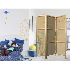 Japanilainen sermi - Tiny Bird - Colorful grasses in golden shades of sunset