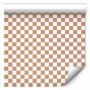 Tapetti - Checkerboard Pattern - Brown-White Grid with a Subtle Noise