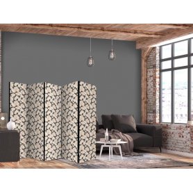 Sermi - Among Pink Shrubs - White and Beige Rabbits on a Blooming Meadow