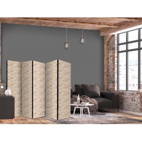 Sermi - Beige Nature of the Forest - Mushrooms Flowers and Herbs on a Light Background