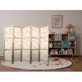 Japanilainen sermi - August Sky - Rainbows of various sizes in muted colors