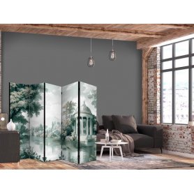 Sermi - View of the Park and Lake - Retro Vintage Landscape in Greens