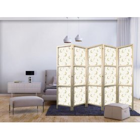 Japanilainen sermi - Moonlit Nights - Delicate Moons and Clouds in Warm Tones