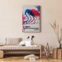 Taulu - Colorful Flamingos - Inspirational Quote with Colorful Bird Silhouettes