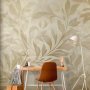 Fototapetti - Botanical Motif with Leaves and Vines in Sand Colors