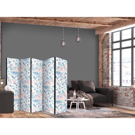 Sermi - Fish in Minimalist Style - Fish in Aztec Style in Pastel Color Tones on a White Background