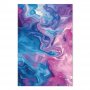 Taulu - Night Flows - Abstract Waves in Shades of Blue and Violet