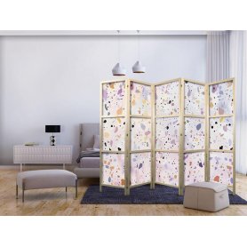 Japanilainen sermi - Confetti-Style Terrazzo - Purple-Pink - Colorful Pattern