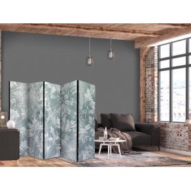 Sermi - Ornaments in Rubbed Faded Turquoise - Delicate Floral Pattern