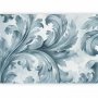 Fototapetti - Stone Baroque Ornaments in Light Shades of Gray-Blue