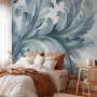 Fototapetti - Stone Baroque Ornaments in Light Shades of Gray-Blue