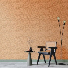 Tapetti - Tiny Dots - optimistic pattern in peach colors