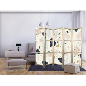 Japanilainen sermi - Terrazzo with Large - Scaled Stones in Muted Colors