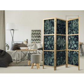 Japanilainen sermi - Oriental Pattern Carpet - Emerald Ornaments and Worn Patterns