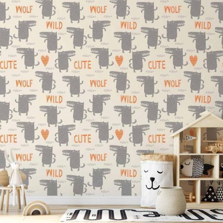 Tapetti - Cute Wolf