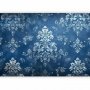 Fototapetti - Retro Ornament Decorative Motif in Worn Blues