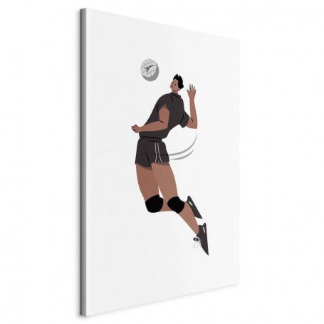 Taulu - Volleyball Player on a White Background - Illustration