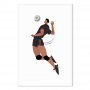 Taulu - Volleyball Player on a White Background - Illustration
