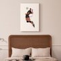 Taulu - Volleyball Player on a White Background - Illustration