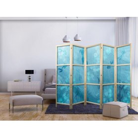 Japanilainen sermi - Koi Fish Under the Water Surface - a Cluster of Japanese Fish in the Depths of the Pond in Shades o