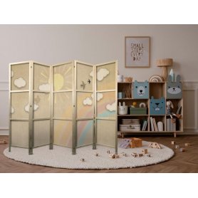 Japanilainen sermi - Holiday Sky - A rainbow on a sunny day and flying birds