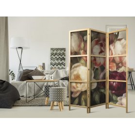 Japanilainen sermi - Blooming Peonies - Charismatic Flowers Bathed in Sunlight