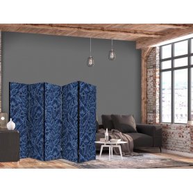 Sermi - Dense Vegetation - Botanical Patterns in Illustrative Style Blue