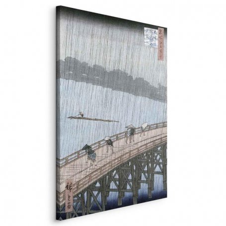 Taulu - Utagawa Hiroshige – Sudden Shower over Shin-Ohashi Bridge and Atake