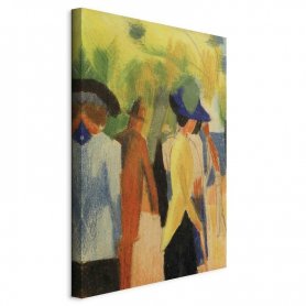 Taulu - August Macke – Walker under trees (Walker in the park)