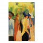 Taulu - August Macke – Walker under trees (Walker in the park)