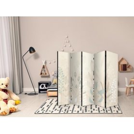 Sermi - Morning in the Meadow - Various Pastel Plants on a Beige Background