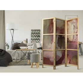 Japanilainen sermi - Rose Abstraction - Spilled Watercolor Paint in Spring Colors