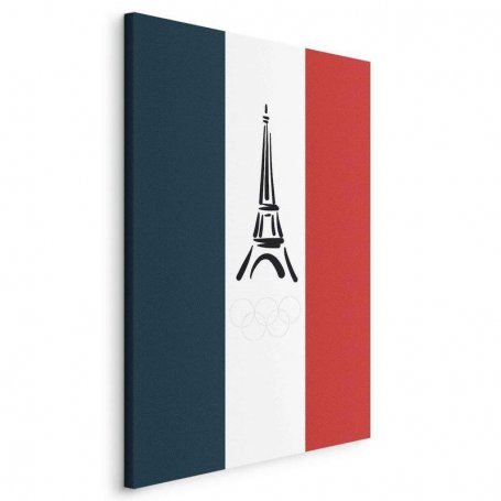 Taulu - French Flag With Graphic Eiffel Tower