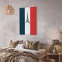Taulu - French Flag With Graphic Eiffel Tower