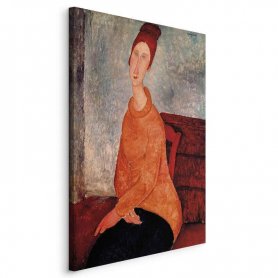 Taulu - Amedeo Modigliani – Jeanne Hebuterne in a Yellow Sweater