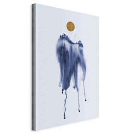 Taulu - Forest in Watercolors (1-part) - Blue Hue Landscape Abstraction