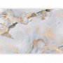 Fototapetti - White Stone - Elegant Marble With Golden Highlights