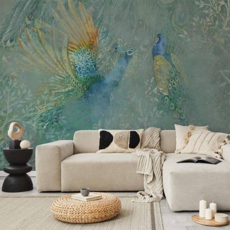 Fototapetti - Peacocks Dancing - Third Variant