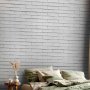 Fototapetti - Snow Brick - Pattern Imitating a Brick Wall in White