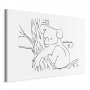 Taulu - Quiet Charm of Nature (1-part) - Sleeping Koala in Black and White