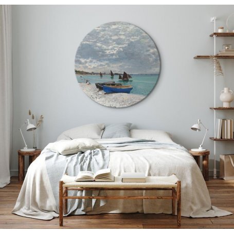 Pyöreä taulu - Claude Monet – Sainte-Adresse Beach