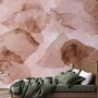 Fototapetti - Pink terrazzo - minimalist background in marble watercolour pattern