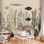 Fototapetti - Underwater World - Fish and Corals in Pastel Colours